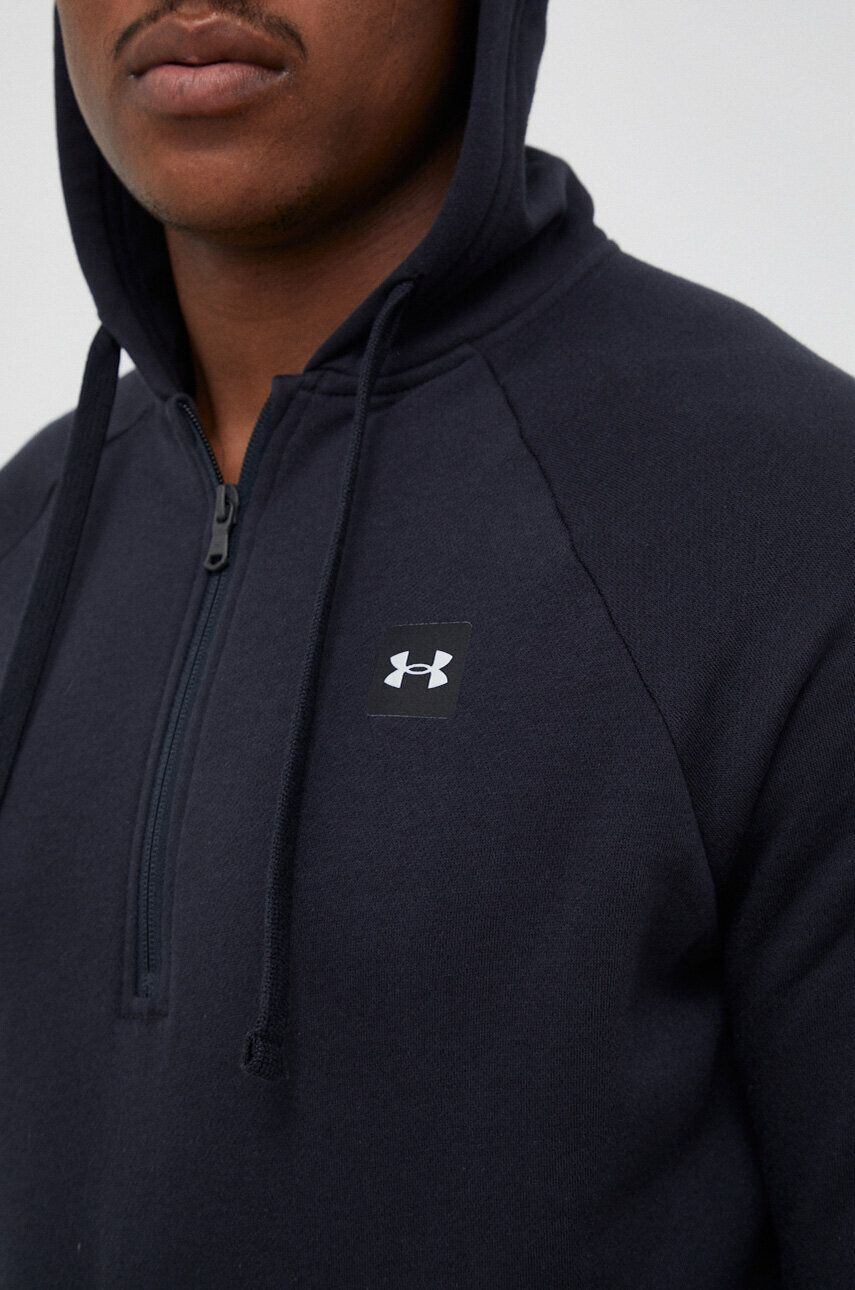 Under Armour Mikina pánská černá barva s kapucí hladká - Pepit.cz