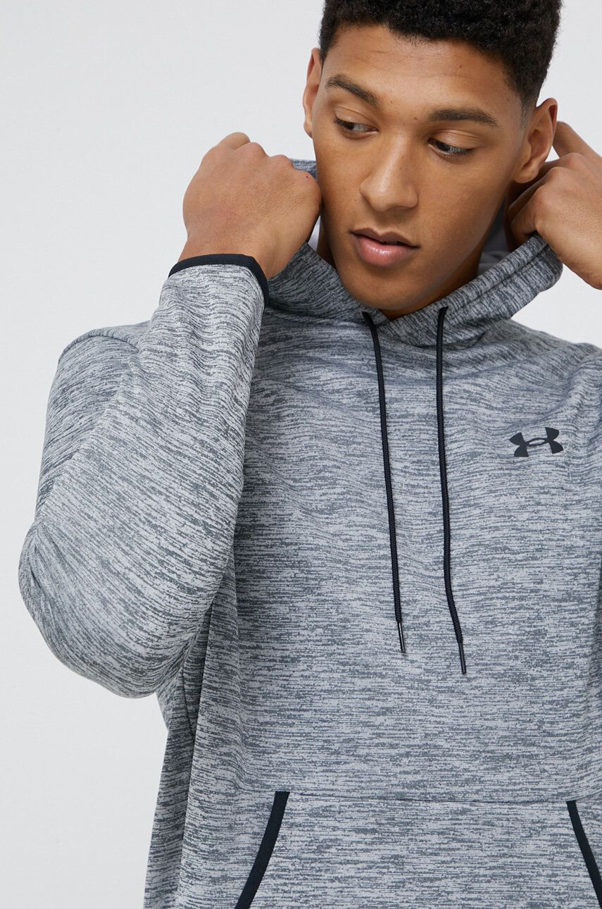 Under Armour Mikina pánská tmavomodrá barva s kapucí hladká - Pepit.cz