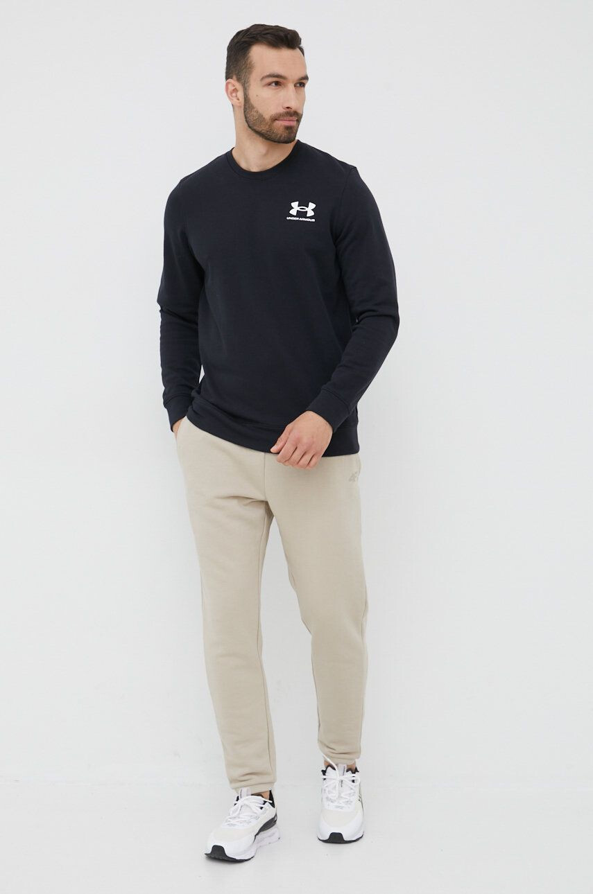 Under Armour Mikina 1370404 pánská černá barva hladká - Pepit.cz