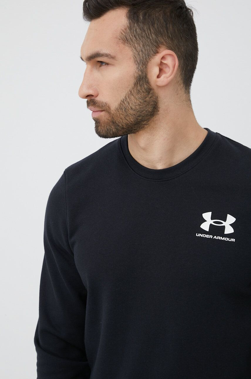 Under Armour Mikina 1370404 pánská černá barva hladká - Pepit.cz