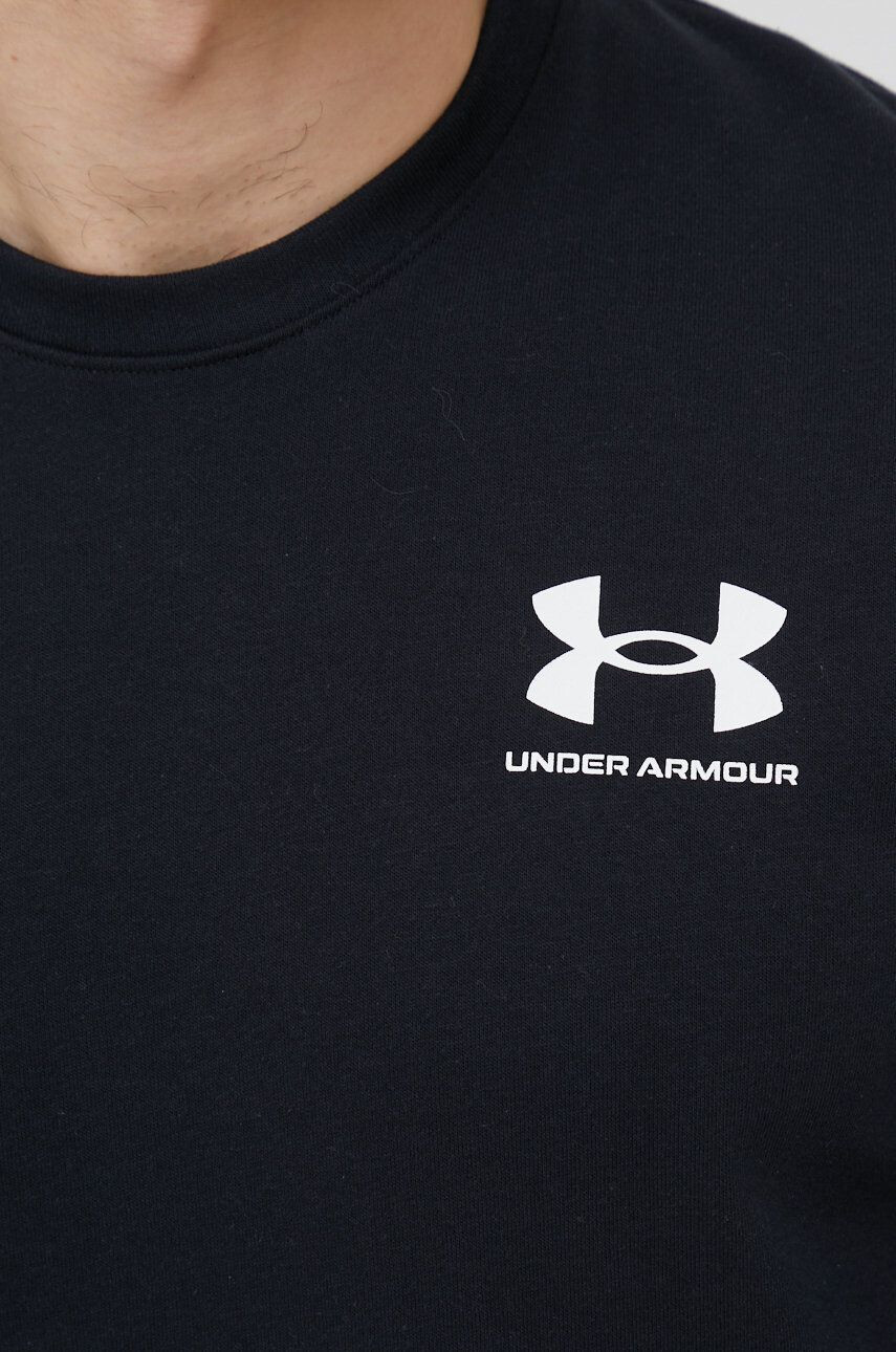 Under Armour Mikina 1370404 pánská černá barva hladká - Pepit.cz