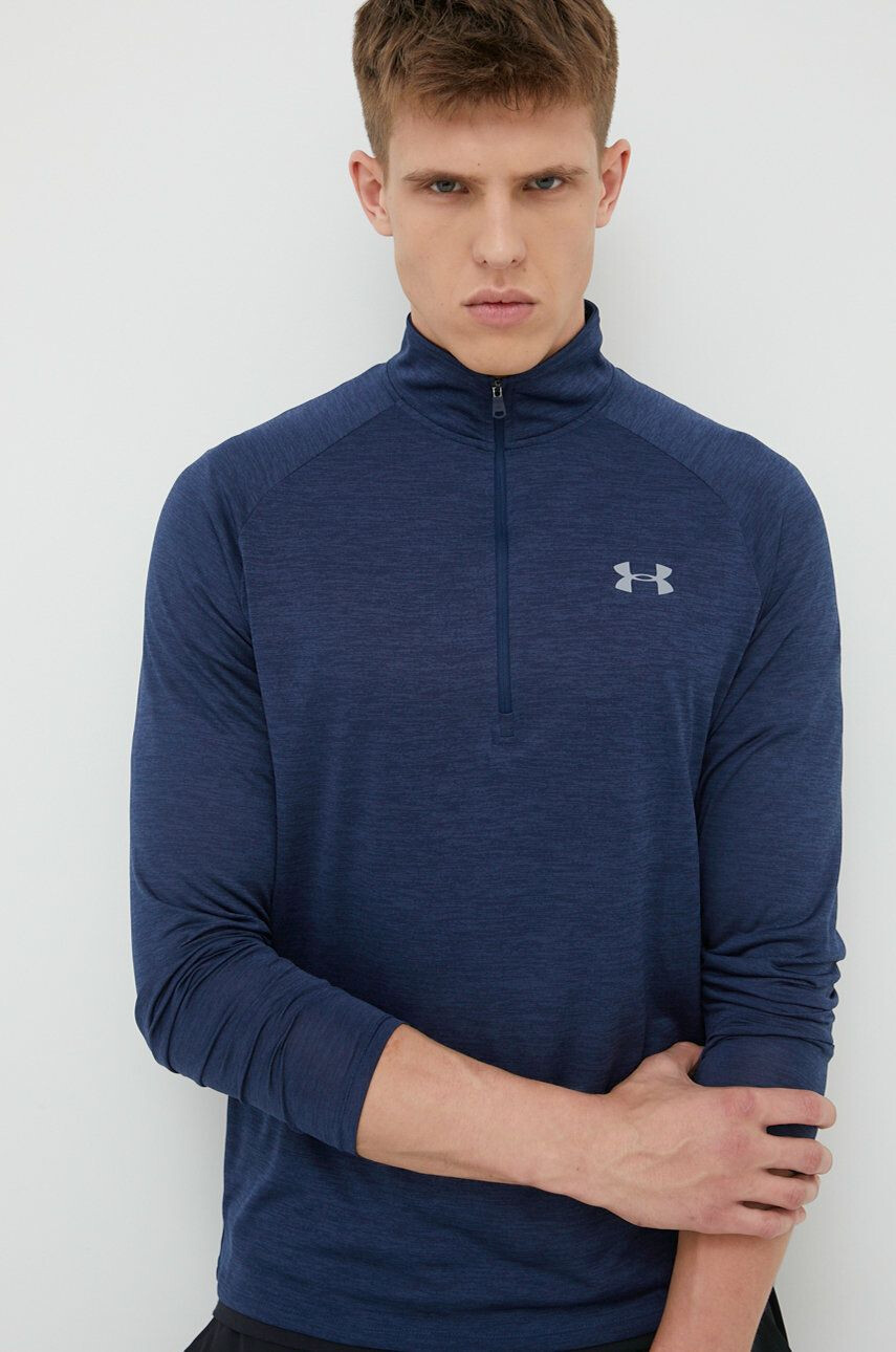 Under Armour Mikina pánská fialová barva s kapucí s potiskem - Pepit.cz