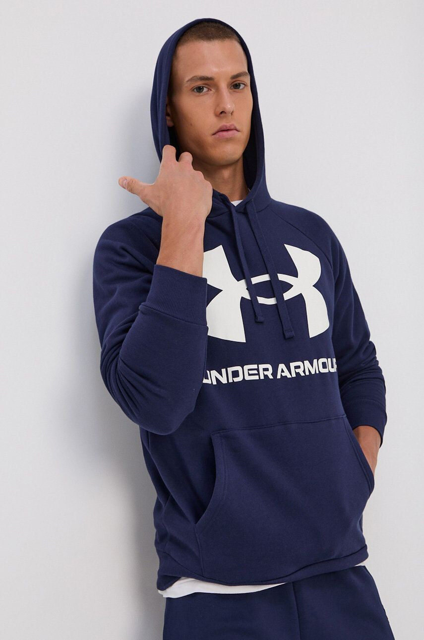 Under Armour Mikina pánská tmavomodrá barva s potiskem 1357093-652 - Pepit.cz