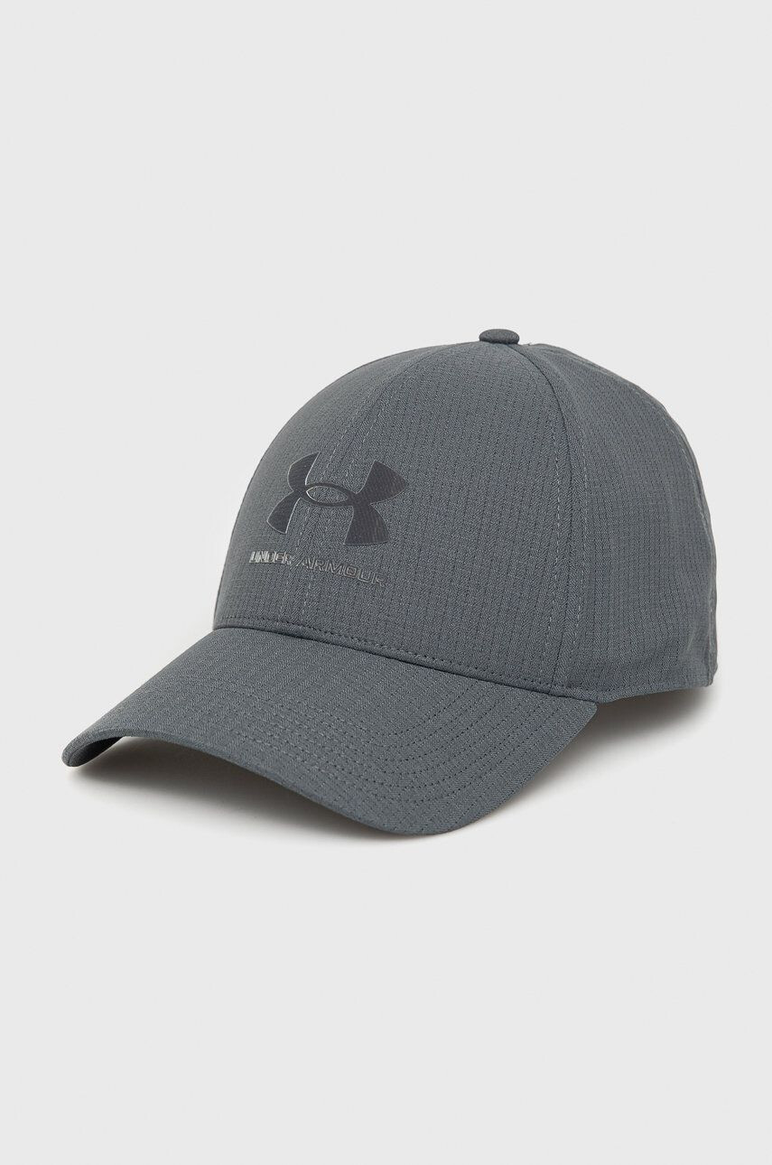 Under Armour Čepice 1361529 šedá barva s potiskem - Pepit.cz