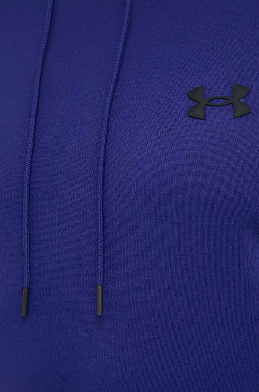 Under Armour Tepláková mikina tmavomodrá barva s kapucí - Pepit.cz