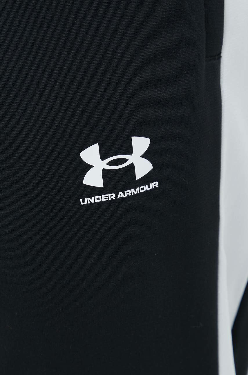 Under Armour Tréninkové kalhoty Tricot pánské černá barva s aplikací - Pepit.cz