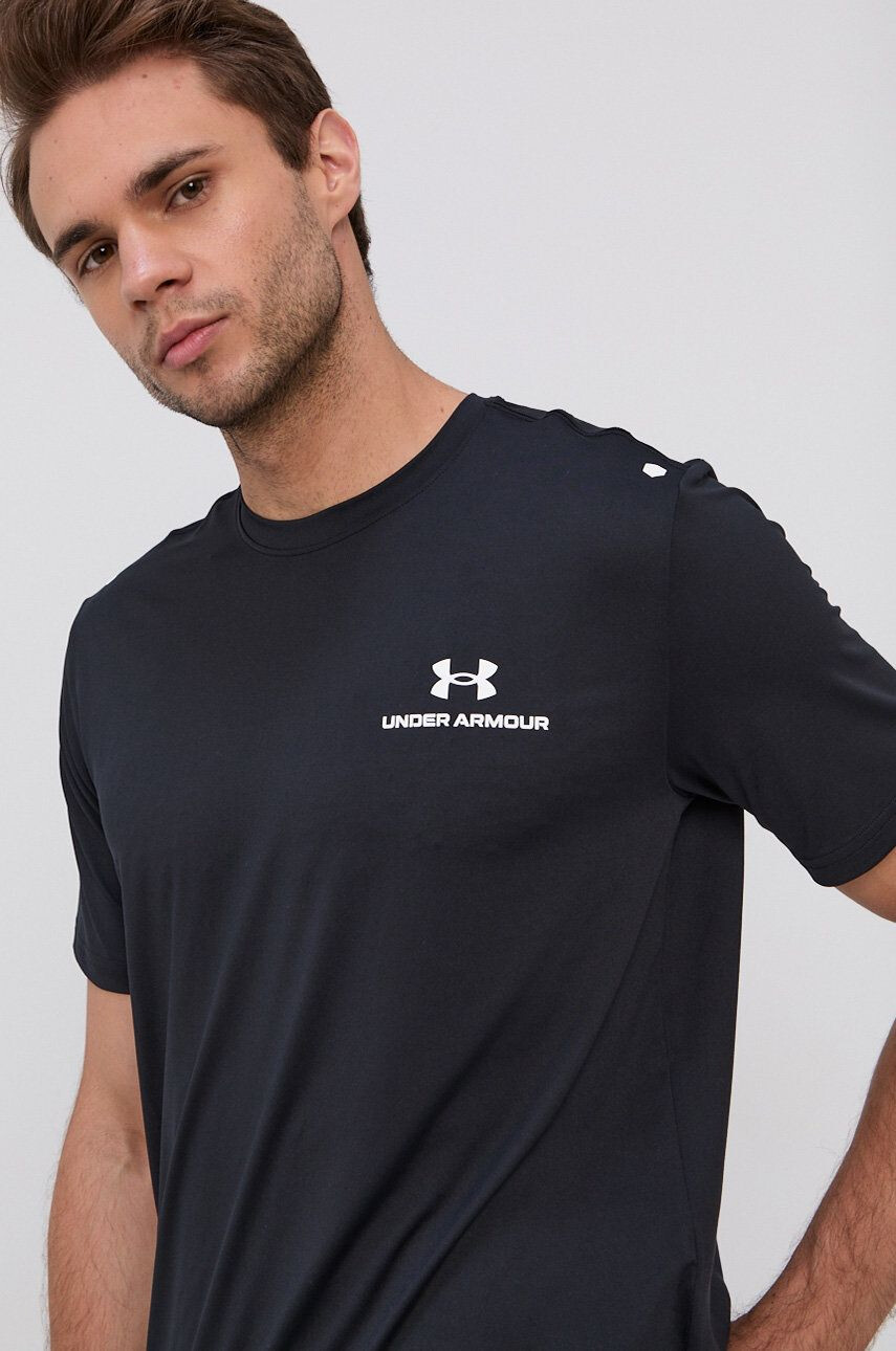 Under Armour Tréninkové tričko Rush Energy černá barva - Pepit.cz