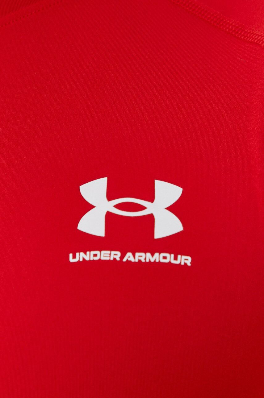 Under Armour Tréninkové tričko s dlouhým rukávem červená barva - Pepit.cz