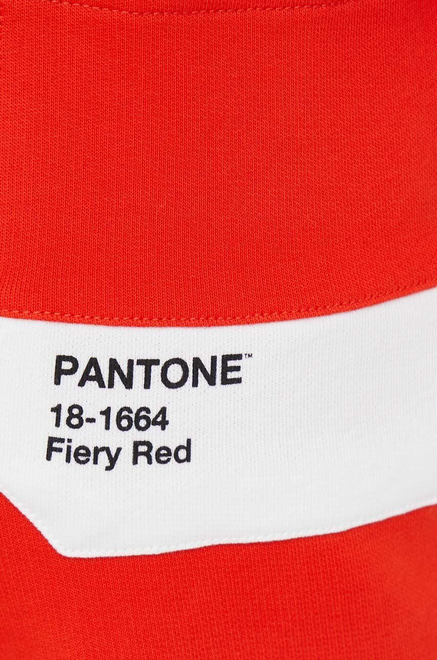 United Colors of Benetton Bavlněné tepláky X Pantone oranžová barva s potiskem - Pepit.cz