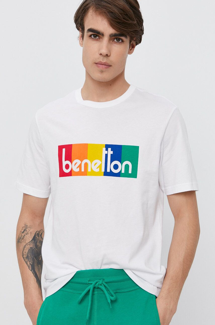 United Colors of Benetton Bavlněné tričko - Pepit.cz