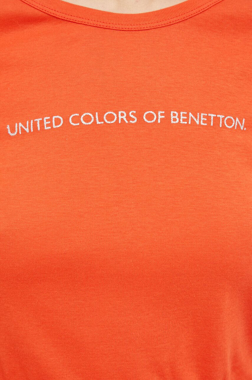 United Colors of Benetton Bavlněné tričko s dlouhým rukávem - Pepit.cz