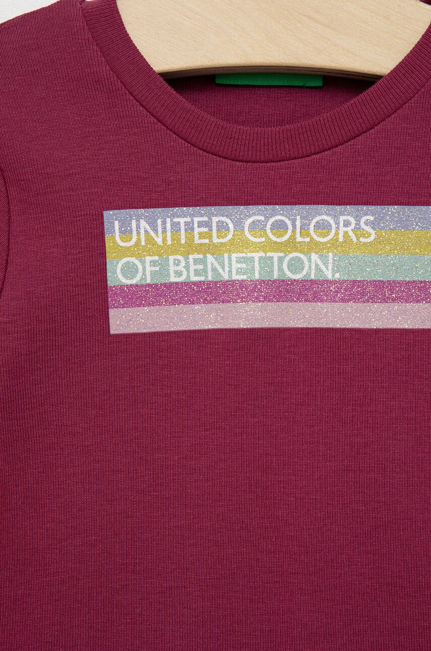 United Colors of Benetton Dětská bavlněná košile s dlouhým rukávem - Pepit.cz