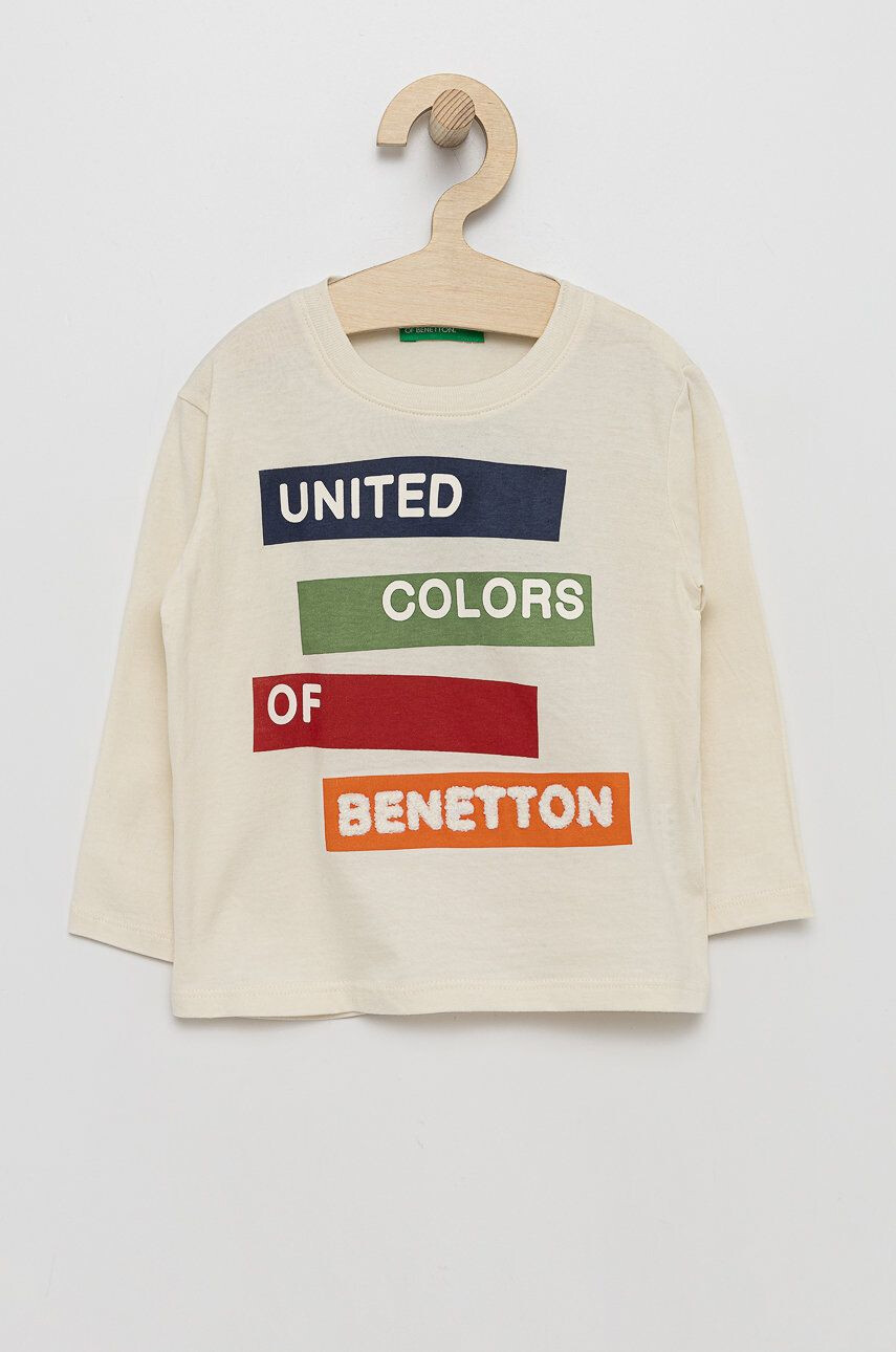 United Colors of Benetton Dětská bavlněná košile s dlouhým rukávem - Pepit.cz