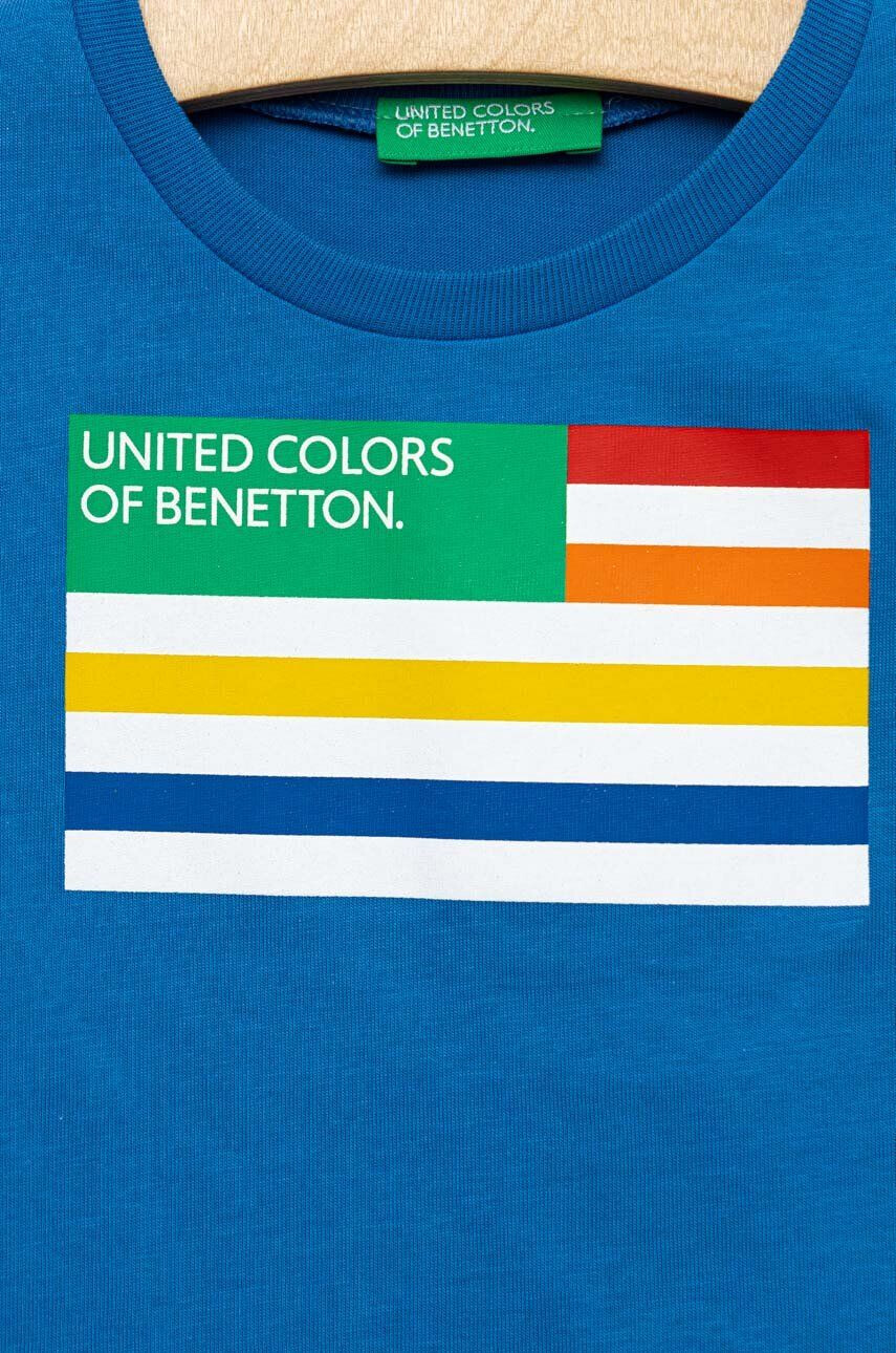 United Colors of Benetton Dětské bavlněné tričko s potiskem - Pepit.cz