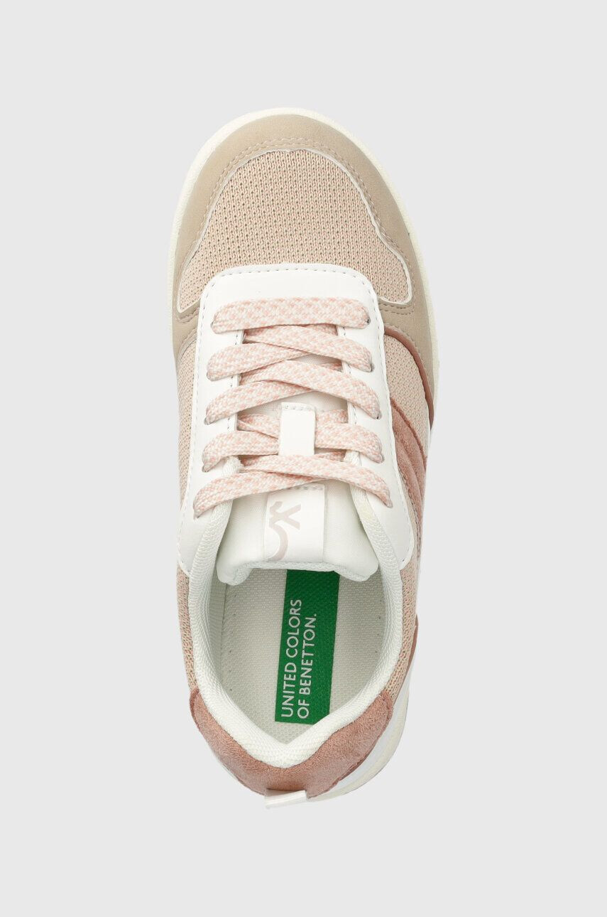 United Colors of Benetton Dětské sneakers boty růžová barva - Pepit.cz