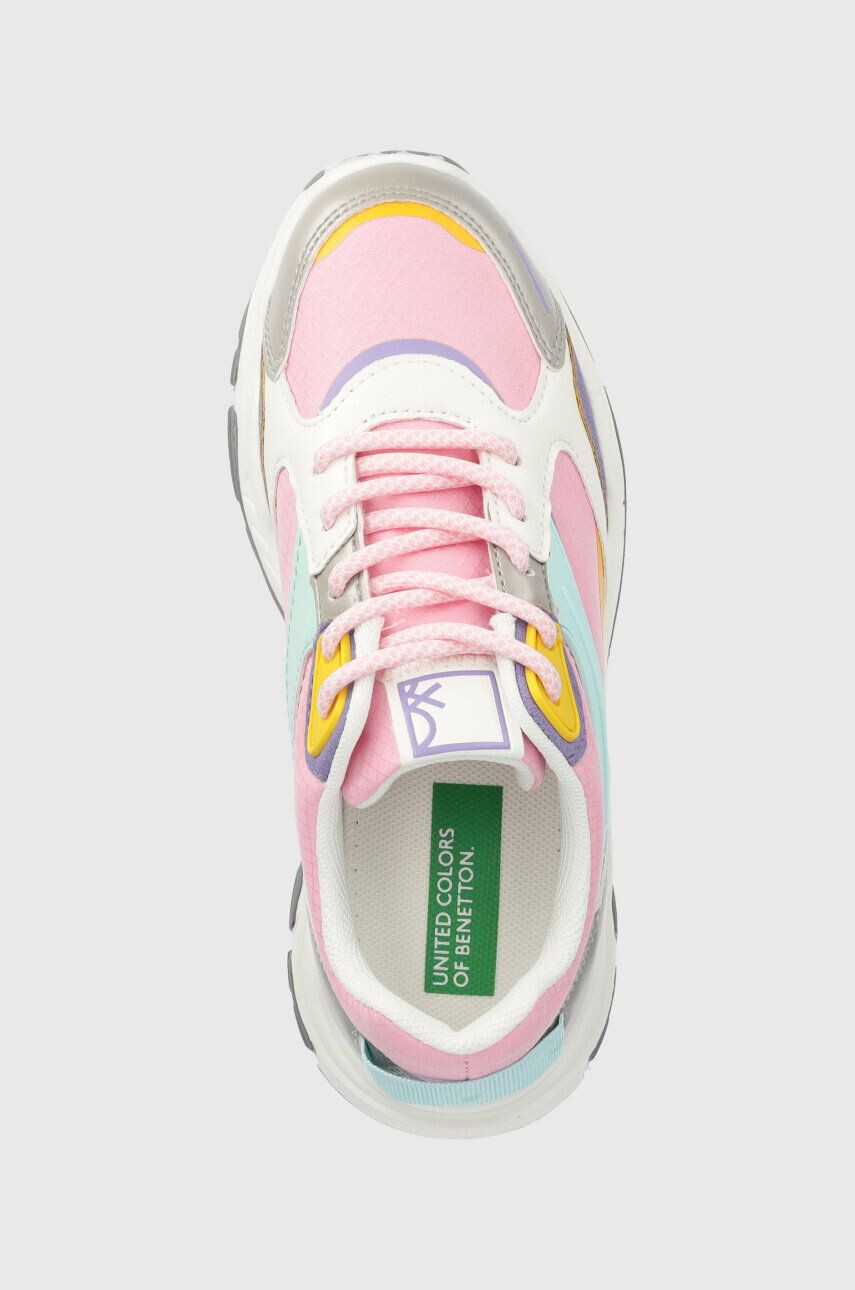 United Colors of Benetton Dětské sneakers boty růžová barva - Pepit.cz