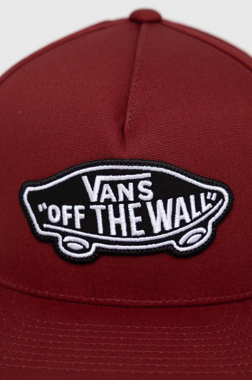 Vans Bavlněná baseballová čepice hnědá barva s potiskem - Pepit.cz