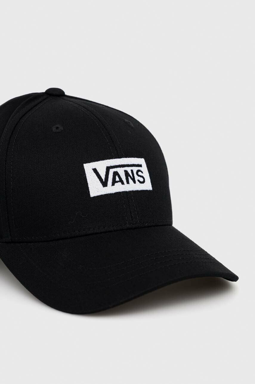 Vans Bavlněná baseballová čepice černá barva s aplikací - Pepit.cz