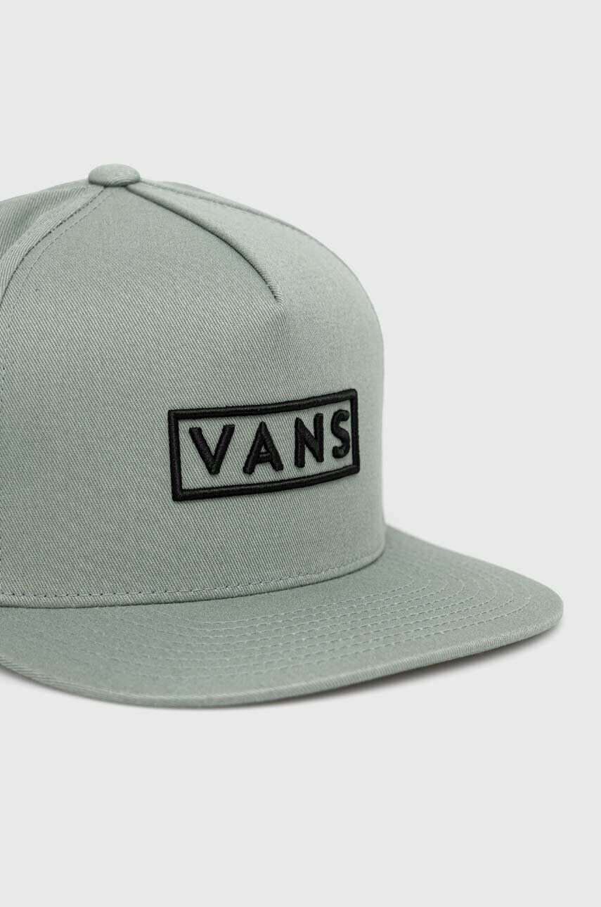 Vans Bavlněná baseballová čepice zelená barva s aplikací - Pepit.cz