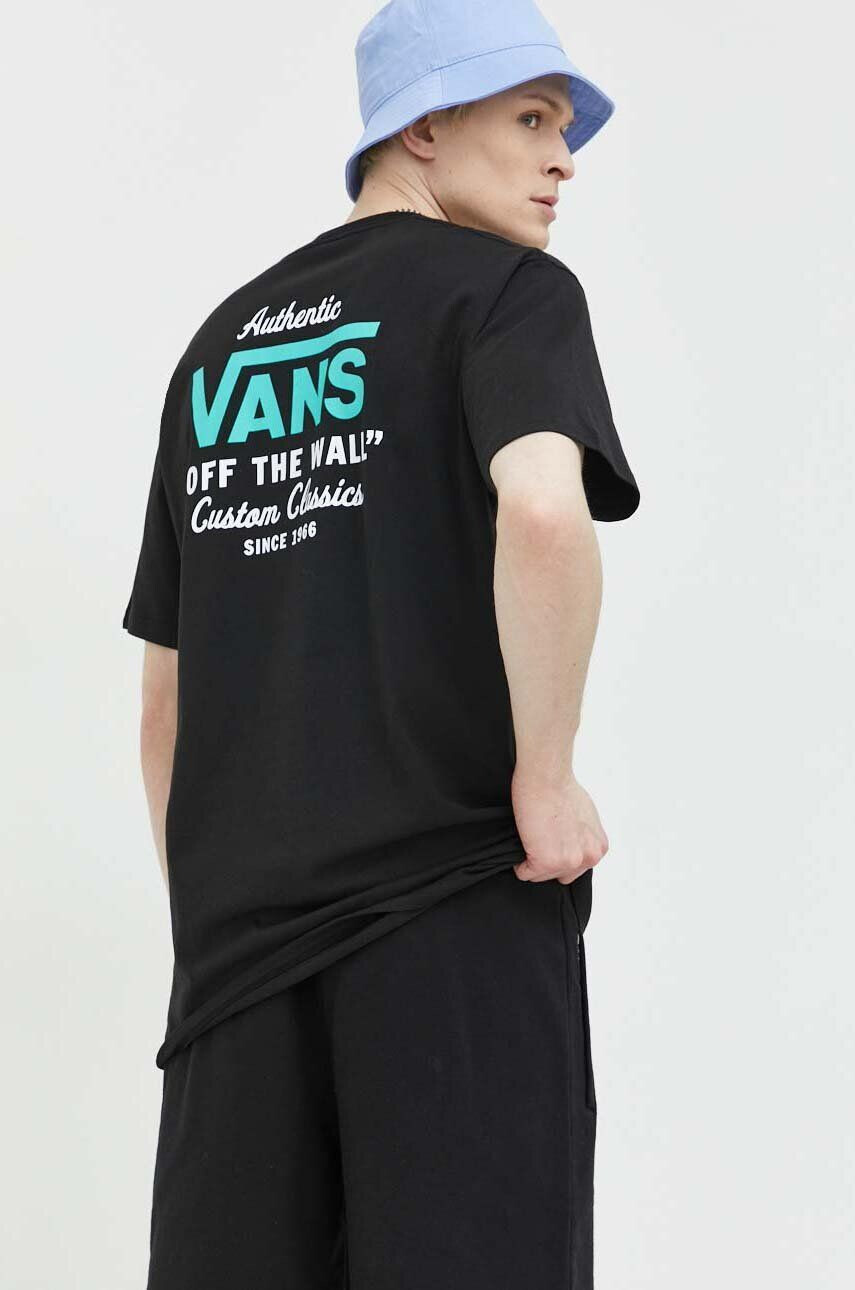 Vans Bavlněné tričko oranžová barva - Pepit.cz