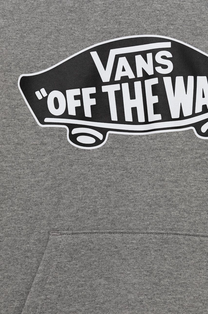 Vans Dětská mikina šedá barva s potiskem - Pepit.cz