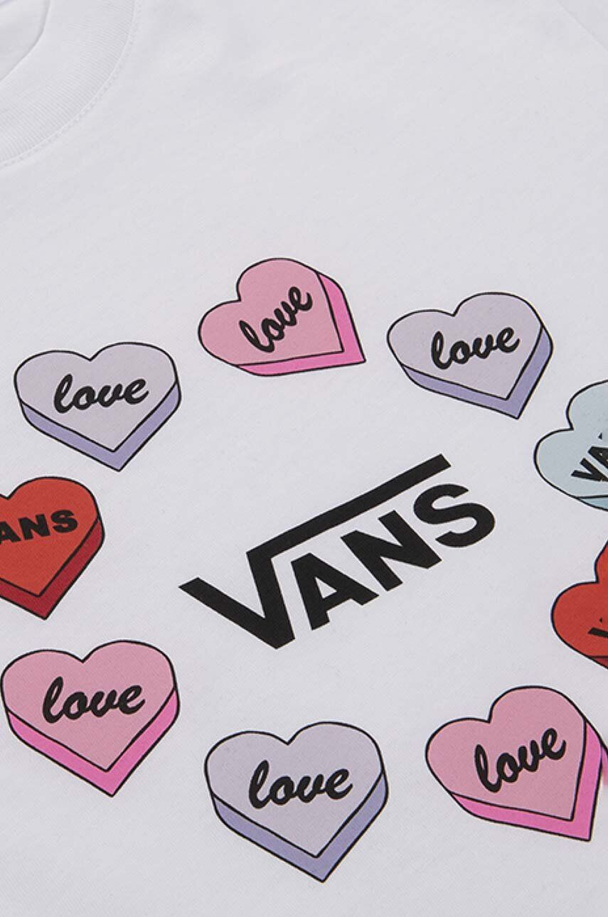 Vans Dětské bavlněné tričko Candy Hearts - Pepit.cz