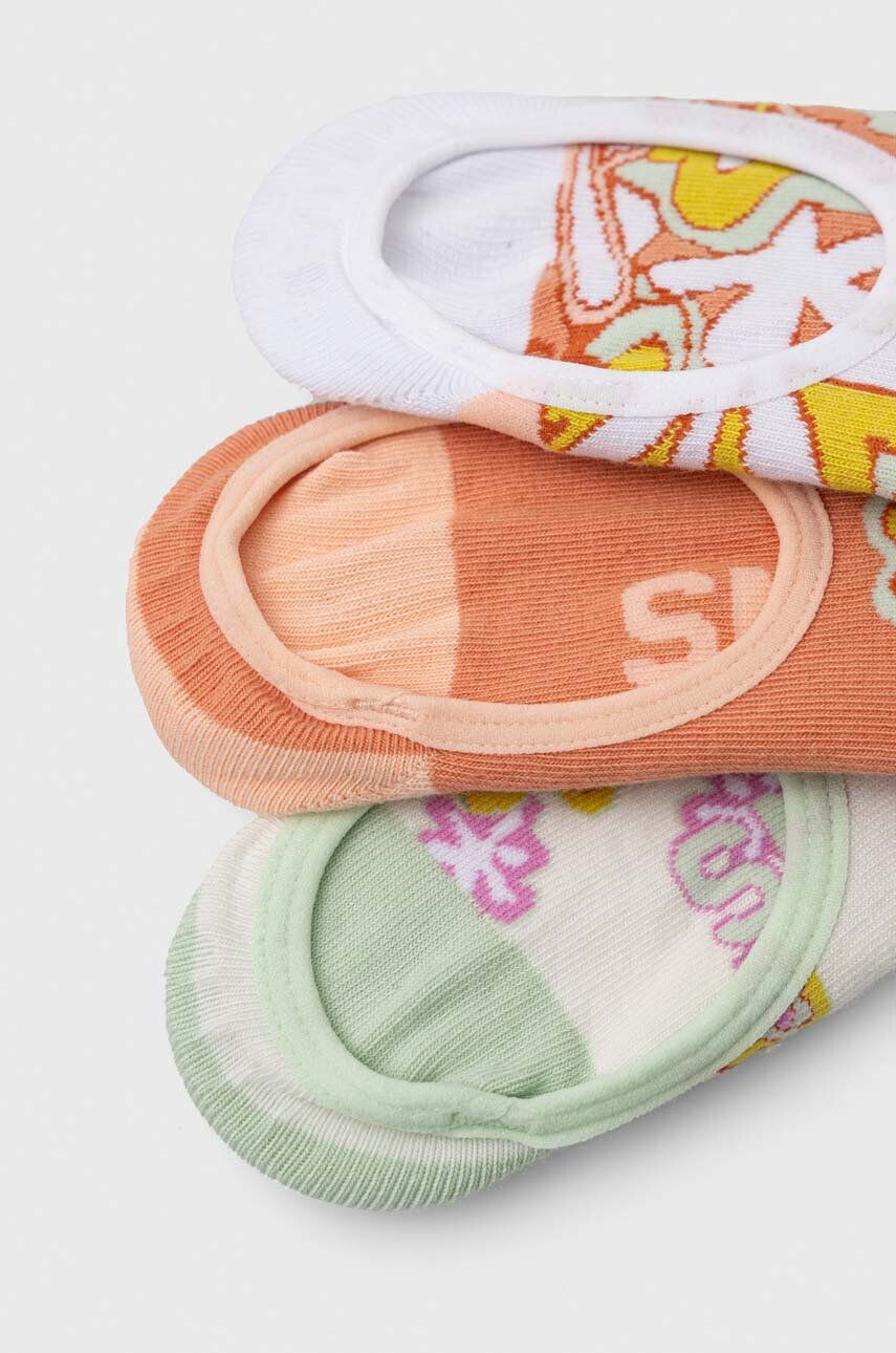 Vans Dětské ponožky PSYCHEDELIC FLORAL CANO SUN BAKED 2-pack oranžová barva - Pepit.cz