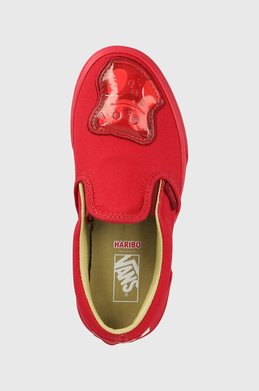 Vans Dětské tenisky Classic Slip-On HARIBO HARB GOLD červená barva - Pepit.cz