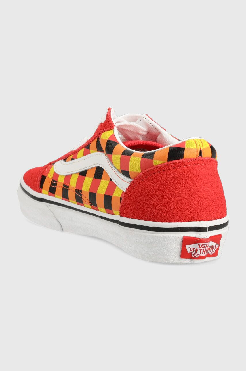 Vans Dětské tenisky JN Old Skool GLOW MULTI červená barva - Pepit.cz