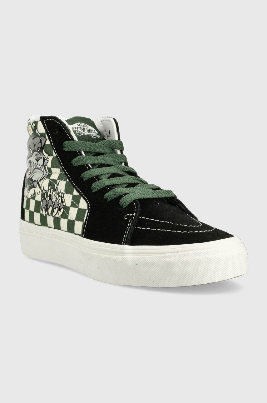 Vans Dětské tenisky JN SK8 Hi LOVE BLKPK zelená barva - Pepit.cz