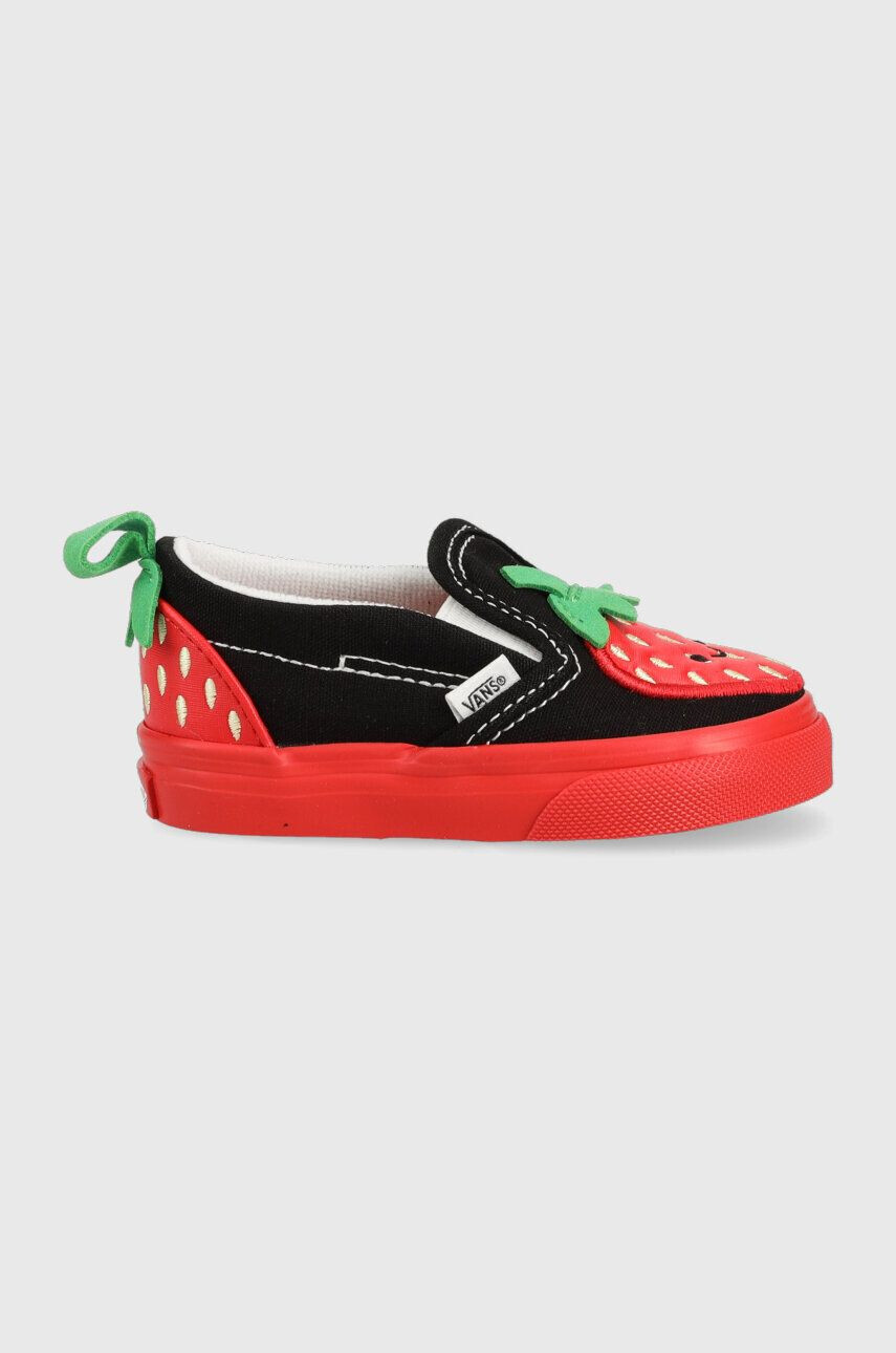 Vans Dětské tenisky Slip On V Berry DRDBL černá barva - Pepit.cz