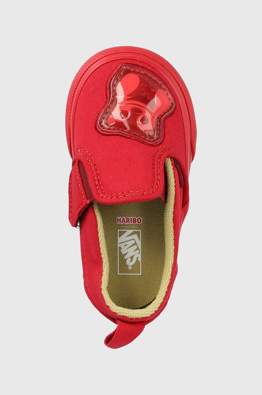 Vans Dětské tenisky Slip-On V HARIBO HARB GOLD červená barva - Pepit.cz