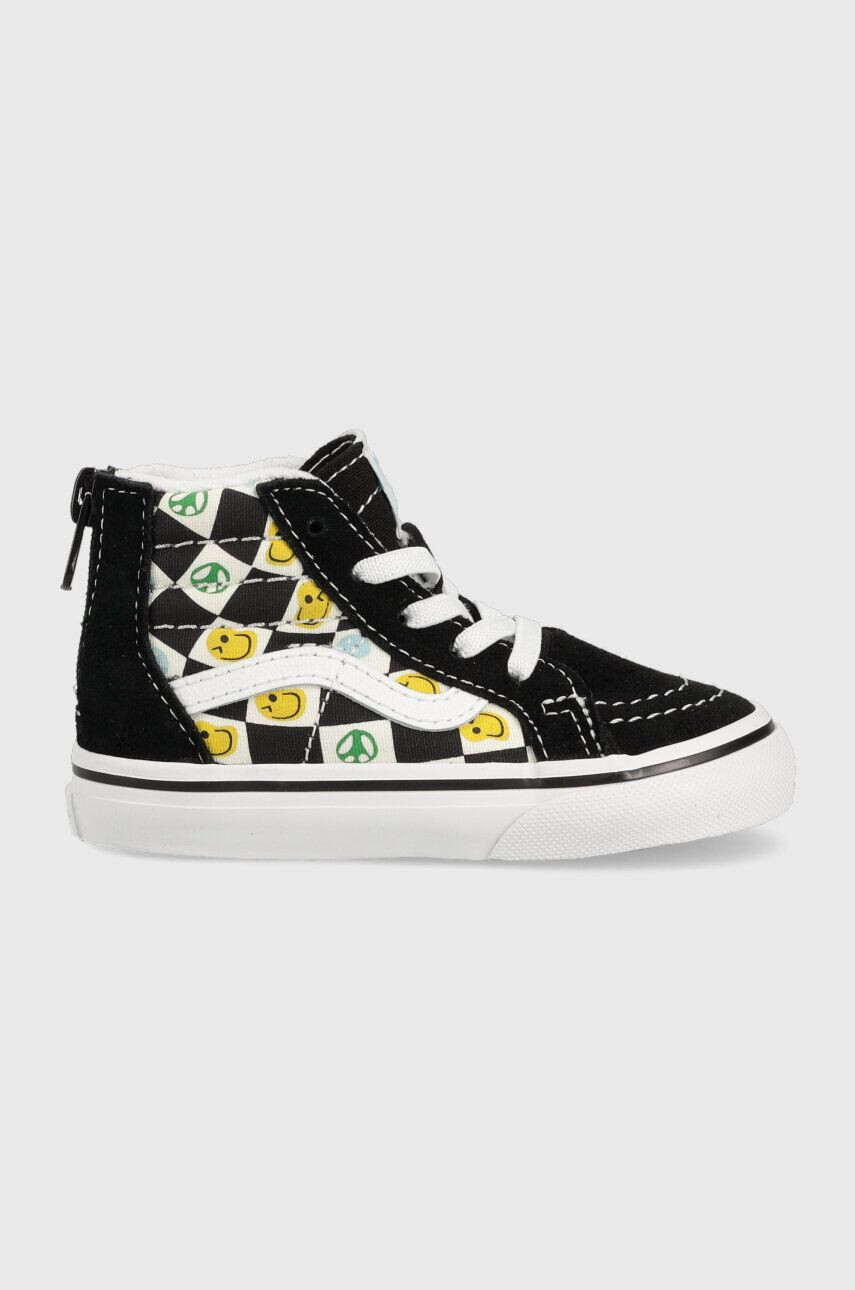 Vans Dětské tenisky TD SK8 Hi Zip MELT BLACK černá barva - Pepit.cz