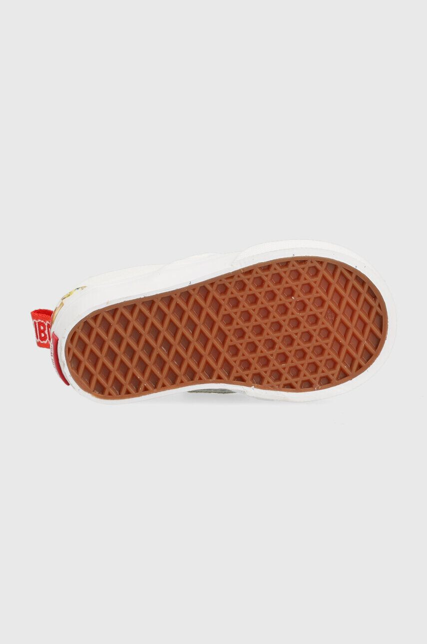 Vans Dětské tenisky TD Slip-On V HARB CHBD bílá barva - Pepit.cz