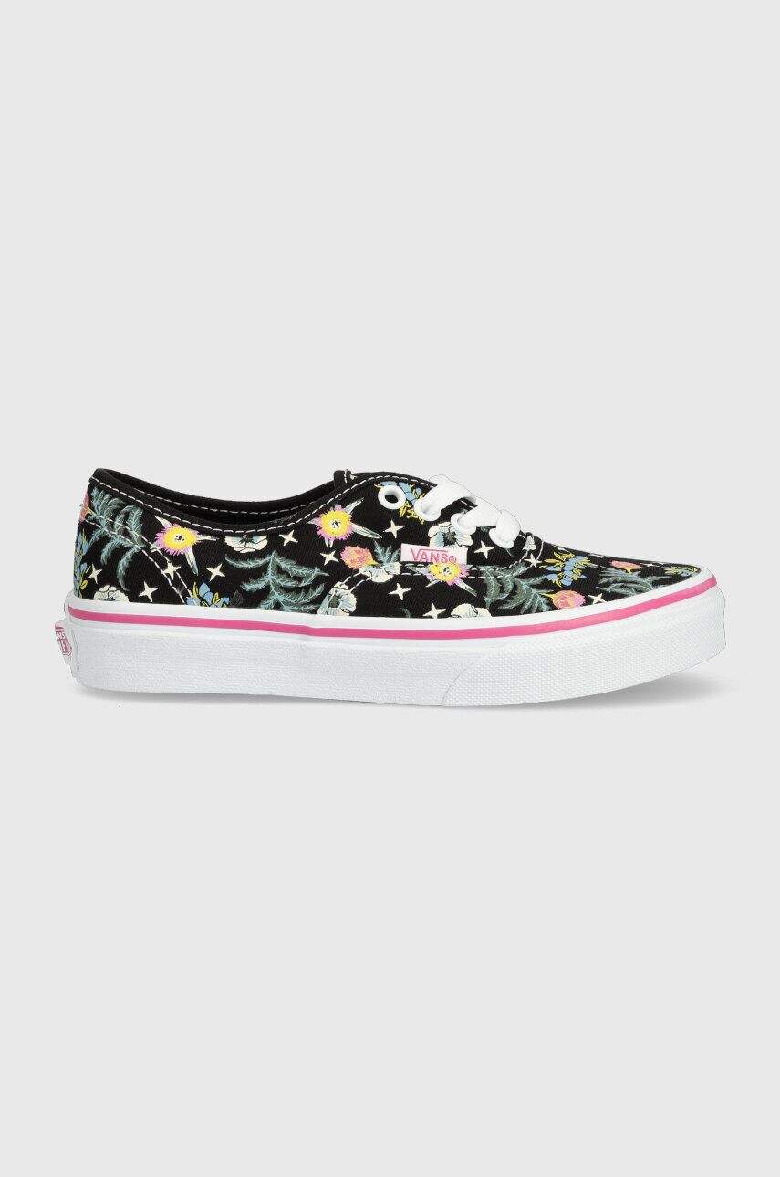 Vans Dětské tenisky UY Authentic FLRL BLACK černá barva - Pepit.cz