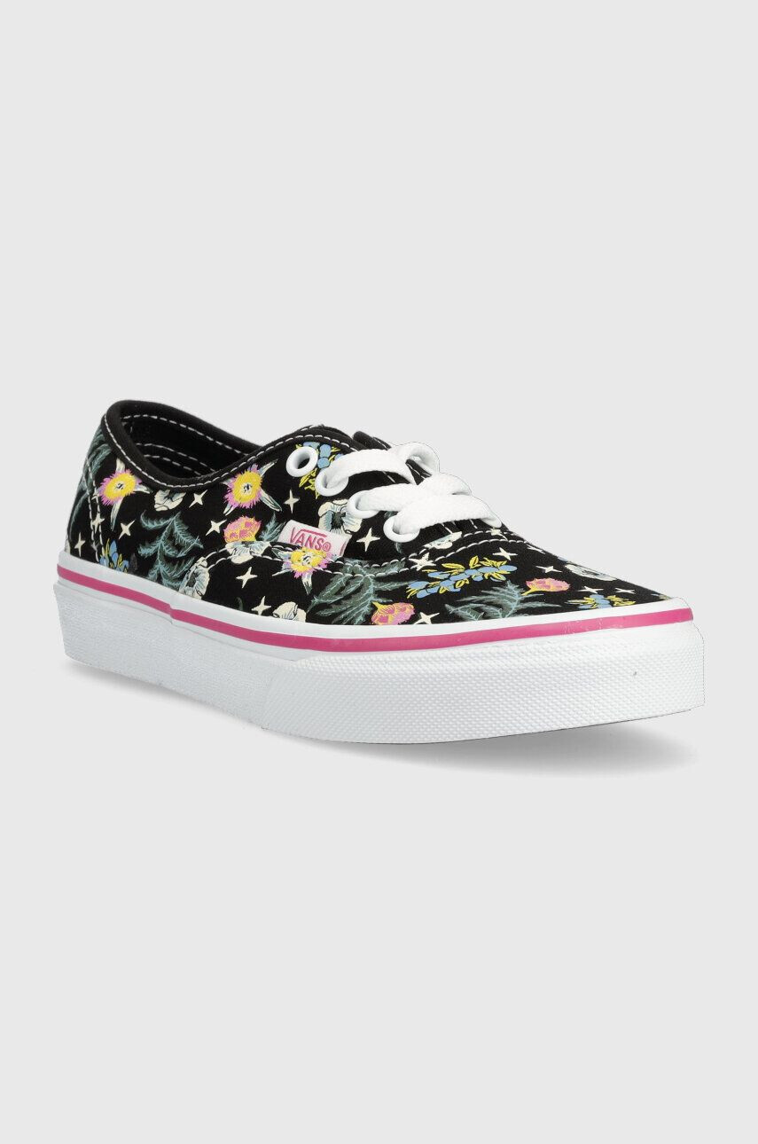 Vans Dětské tenisky UY Authentic FLRL BLACK černá barva - Pepit.cz