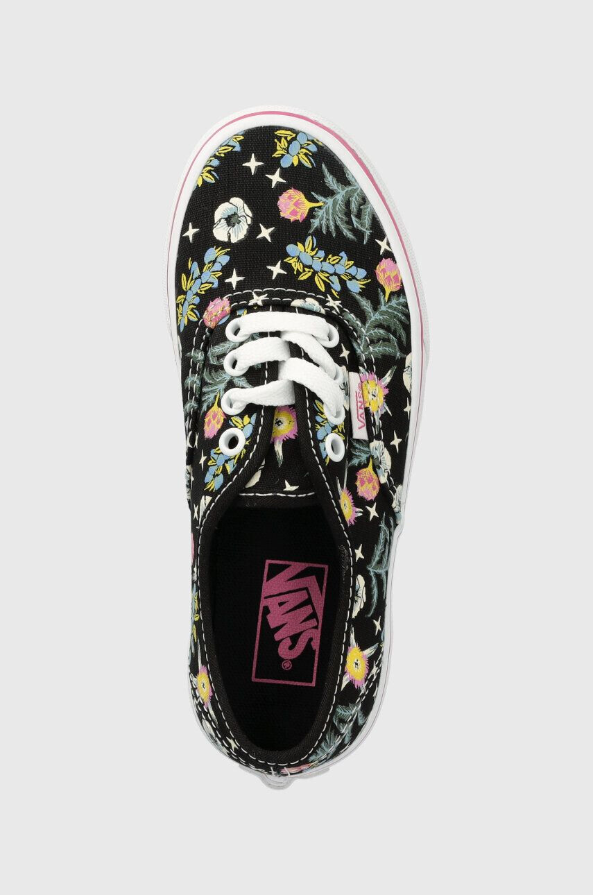 Vans Dětské tenisky UY Authentic FLRL BLACK černá barva - Pepit.cz