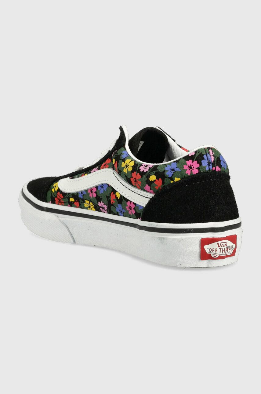 Vans Dětské tenisky UY Old Skool FLRL BLKWH černá barva - Pepit.cz