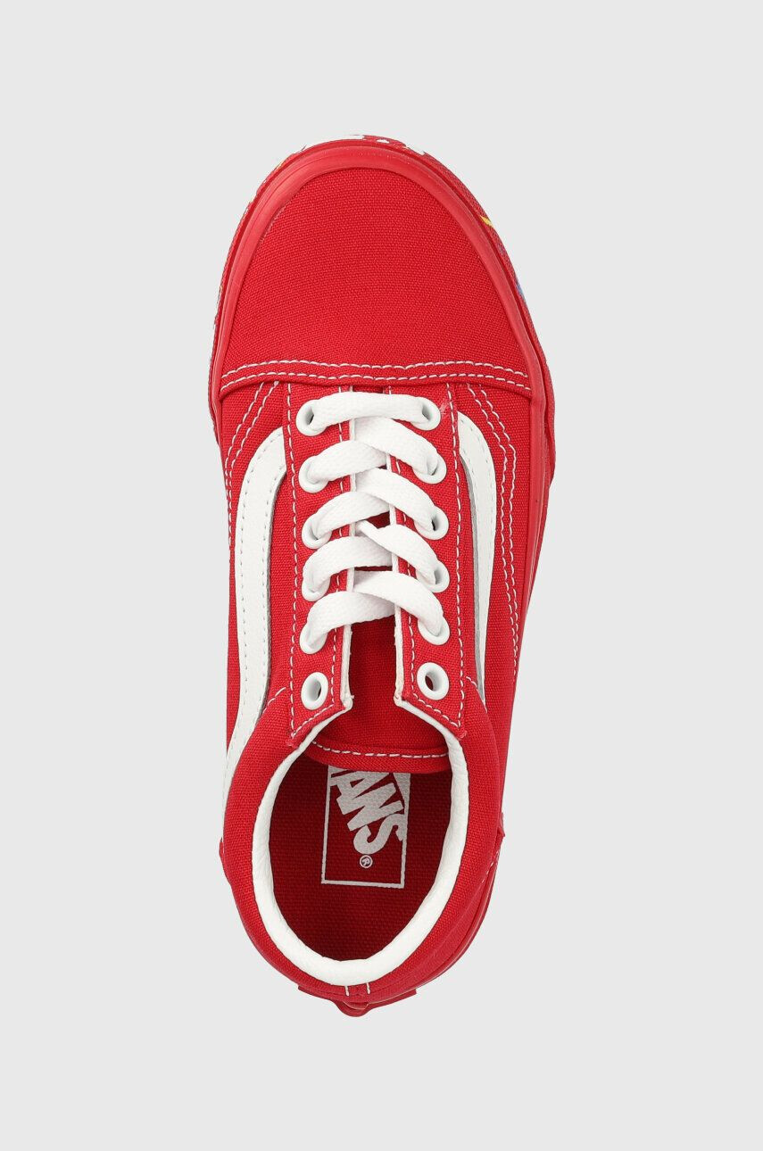 Vans Dětské tenisky UY Old Skool PTSP DRRED červená barva - Pepit.cz