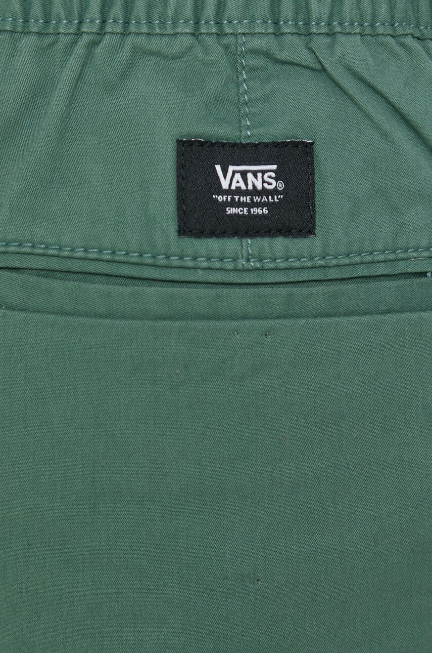 Vans Kalhoty dámské zelená barva široké high waist - Pepit.cz