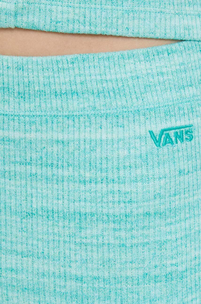 Vans Kalhoty dámské zelená barva zvony high waist - Pepit.cz