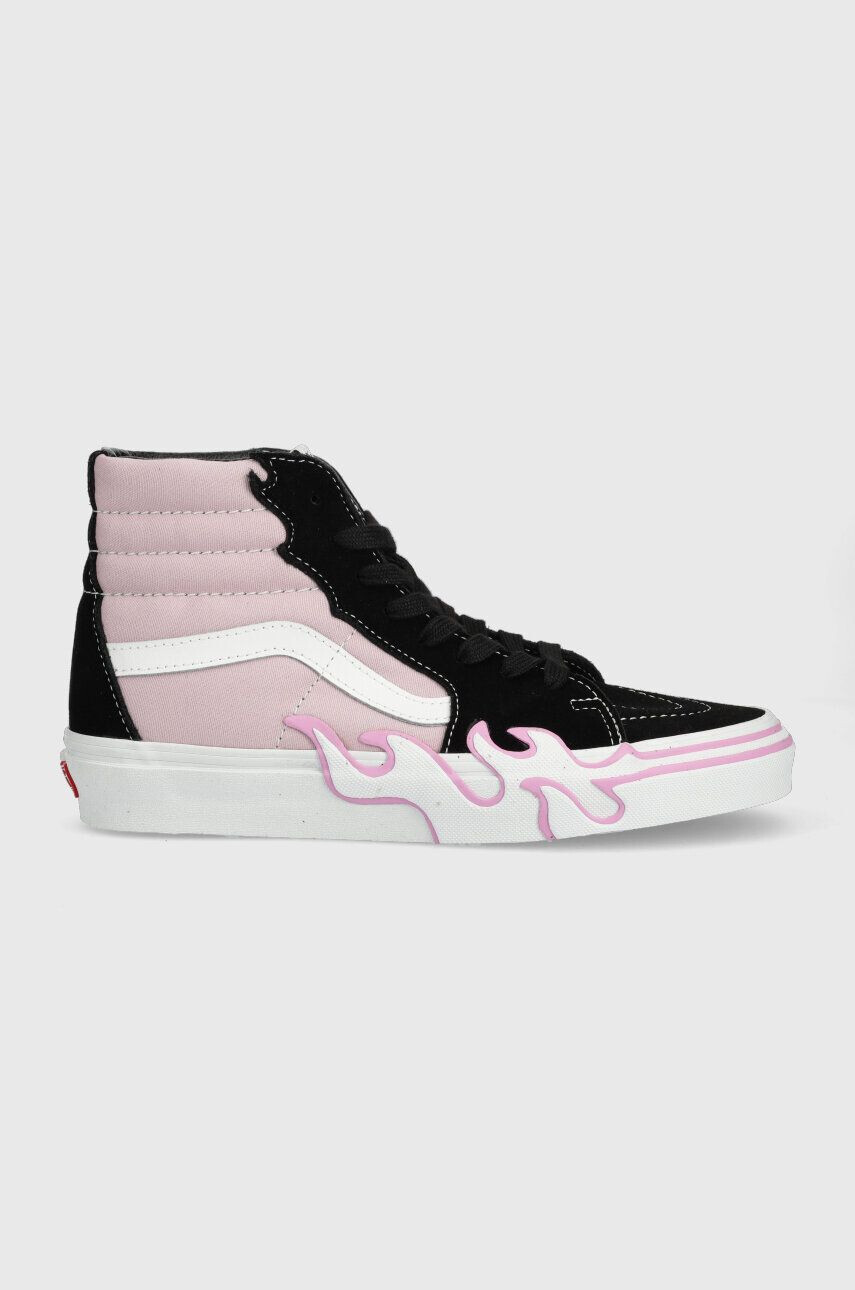 Vans Kecky SK8-Hi Flame pánské oranžová barva VN0005UJGWP1 VN0005UJGWP1-DKGRN - Pepit.cz