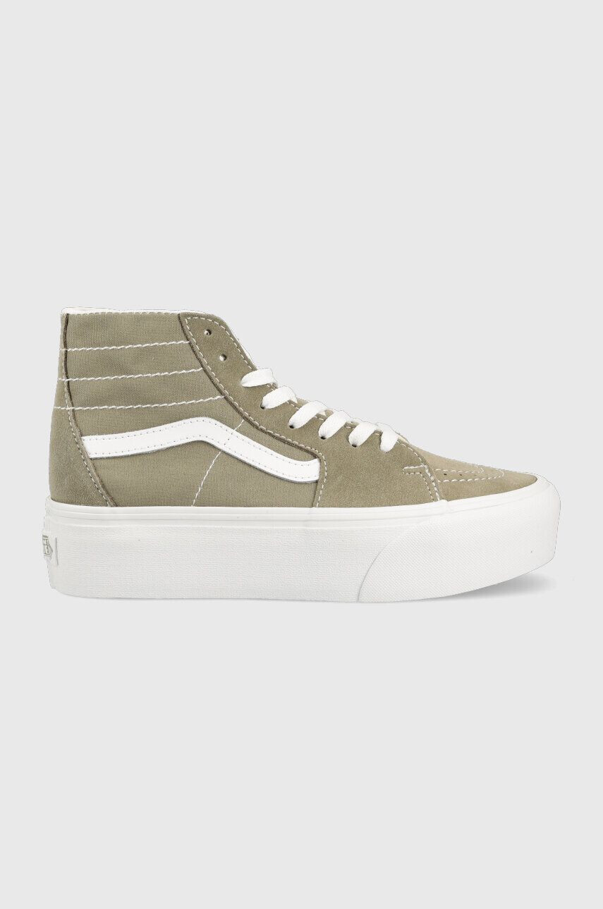 Vans Kecky SK8-Hi Tapered Stackform dámské zelená barva VN0A5JMKBLV1 - Pepit.cz