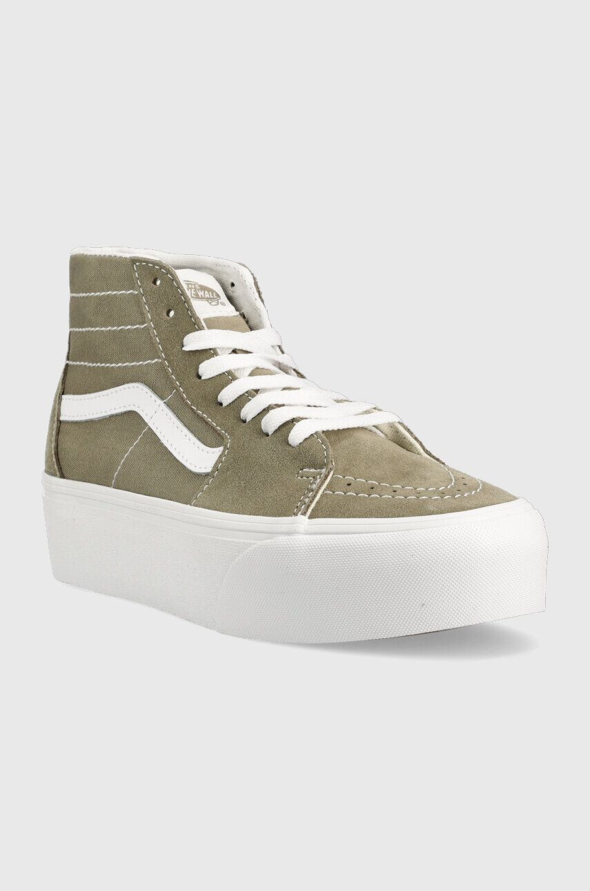 Vans Kecky SK8-Hi Tapered Stackform dámské zelená barva VN0A5JMKBLV1 - Pepit.cz