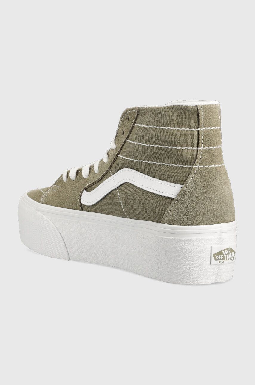 Vans Kecky SK8-Hi Tapered Stackform dámské zelená barva VN0A5JMKBLV1 - Pepit.cz