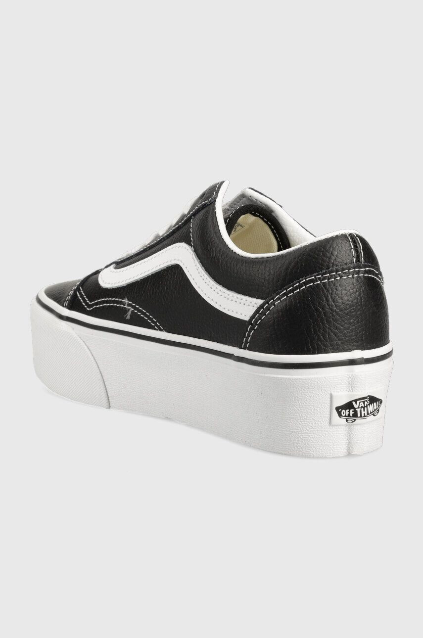 Vans Kožené tenisky Old Skool Stackform dámské černá barva VN0A7Q5MBPB1 - Pepit.cz