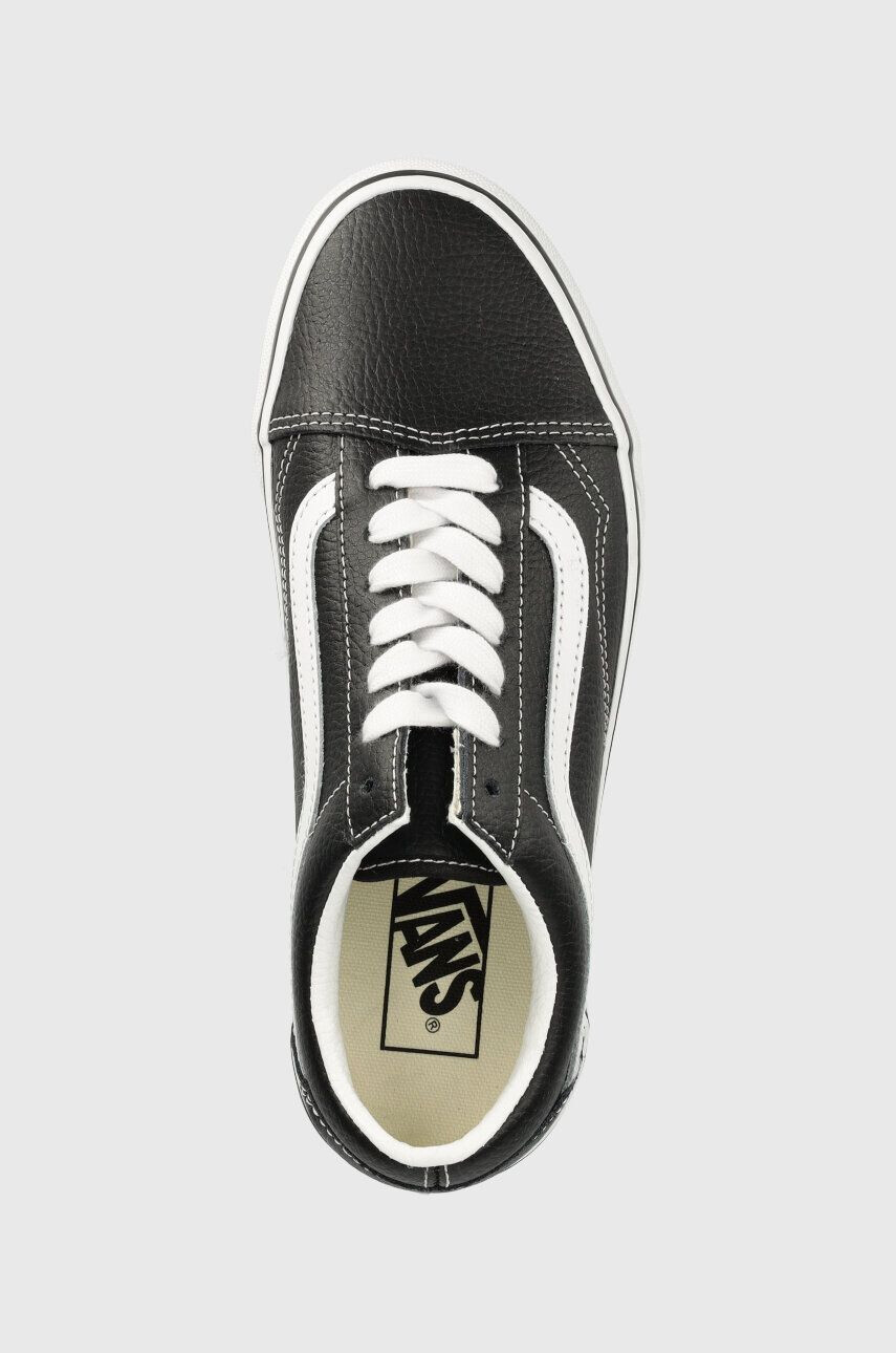 Vans Kožené tenisky Old Skool Stackform dámské černá barva VN0A7Q5MBPB1 - Pepit.cz