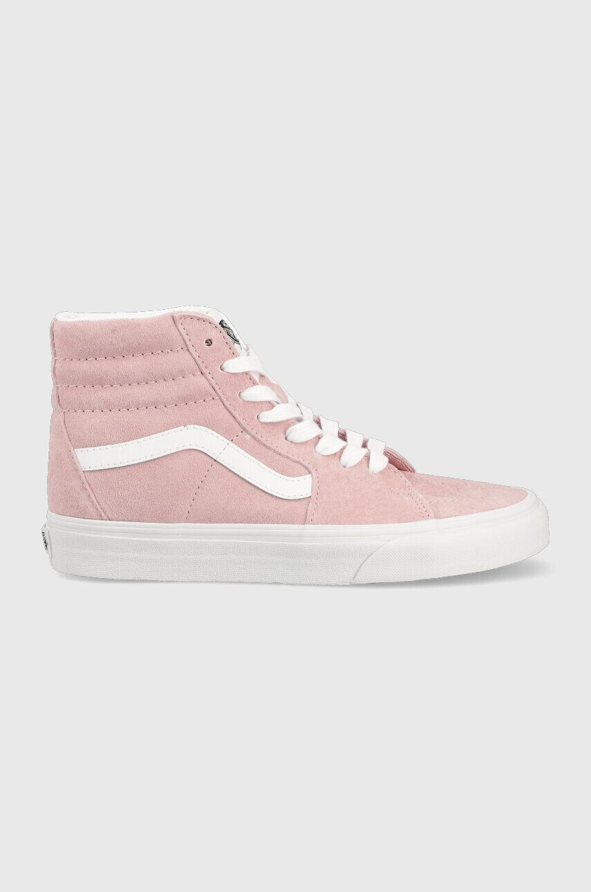 Vans Semišové tenisky SK8-Hi růžová barva VN0A4BVT2PT1 VN0A4BVT2PT1-PIG.SUEDE - Pepit.cz