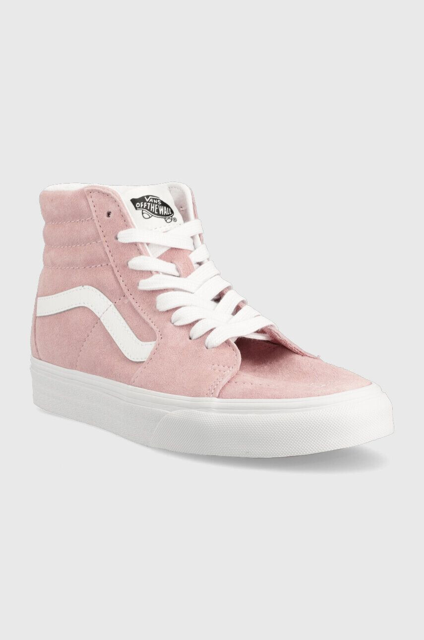 Vans Semišové tenisky SK8-Hi růžová barva VN0A4BVT2PT1 VN0A4BVT2PT1-PIG.SUEDE - Pepit.cz