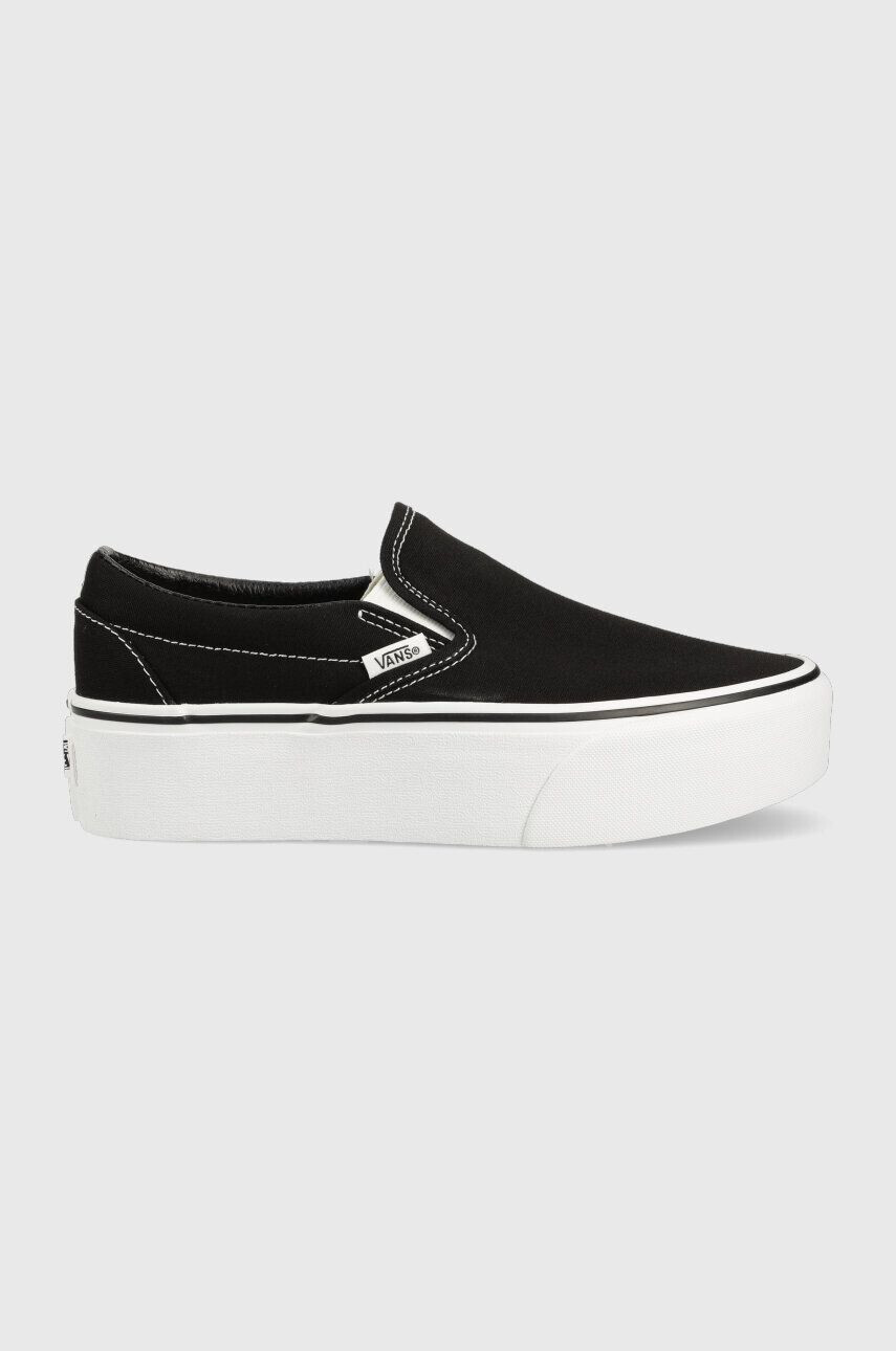 Vans Tenisky Classic dámské černá barva VN0A7Q5RBMX1 VN0A7Q5RBMX1-BLKWH - Pepit.cz